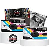 Disposable Camera Bundle with Ilford Ilfocolor Single-Use Film Cameras with 27 Exposures X2 and C...