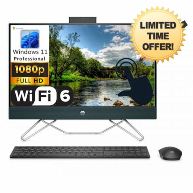 HP 2023 24 23.8" Touchscreen FHD Business All-in-One Desktop Computer