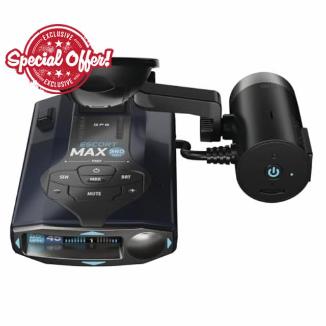 Escort MAX 360 MKII Radar and Laser Detector & Escort M2 Smart Dash Cam Bundle - 1080P Full HD Video
