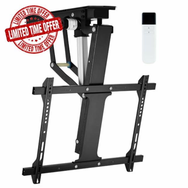 TOPSKY Electric Adjustable Ceiling TV Mount with Remote