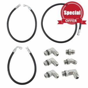 AUTOKAY Transmission Cooler Line Kit 20835127 with Adapter for Chevy Silverado 2500 3500 6.6L for GMC Sierra 2500 3500 20759971 20835125 20835123