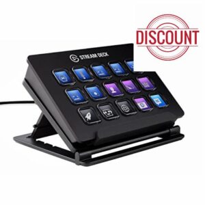 Elgato Stream Deck Classic - Live production controller with 15 customizable LCD keys and adjustable stand