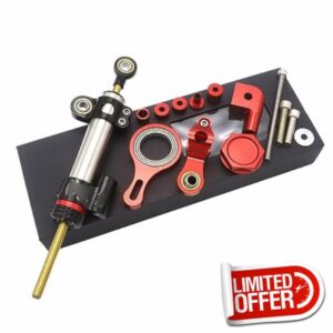 For Yamaha YZF R1 2002-2016 YZF R6 2006-2020 2019 2018 Motorcycle Stabilizer Steering Damper Mounting Bracket Support Kit (Color : Red
