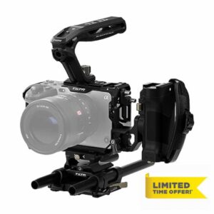 Tilta Camera Cage for Sony FX3/FX30 V2 Pro Kit | Mount Accessories | ARCA BASEPLATE | NATO TOP Handle | Side Handle | TA-T16-C-TG (Black)