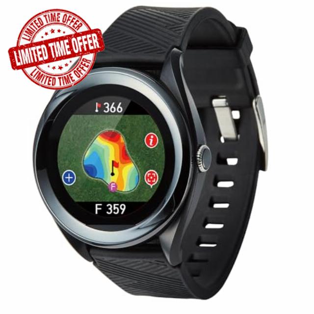 Voice Caddie T7 Lightweight Multi-Functional Golf GPS Watch LCD Touch Screen Green Undulation Worldwide Preloaded Courses Slope Mode