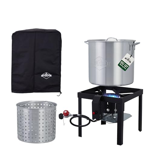 000 BTU Seafood Boiler Set for Steaming or Cooking Fish