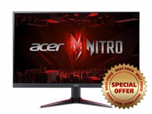 Acer Nitro 27" Full HD 1920 x 1080 PC Gaming IPS Monitor | AMD FreeSync Premium | 180Hz Refresh | Up to 0.5ms | HDR10 Support | 99% sRGB | 1 x Display Port 1.2 & 2 x HDMI 2.0 | VG270 M3bmiipx