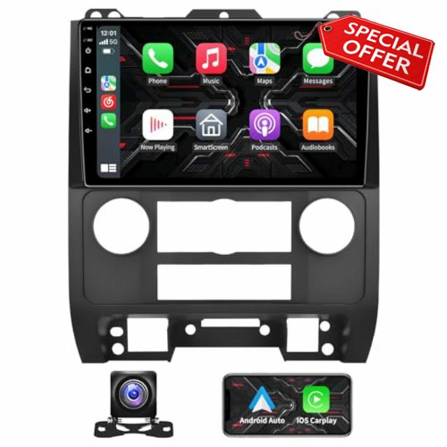 4GB+32GB Android 13 Car Stereo for Ford Escape/Kuga/Mazda Tribute 2007-2012 Radio with Wireless Carplay & Android Auto