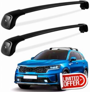 Wonderdriver Max Loading 260lbs Roof Rack Cross Bars Fit for KIA Sorento & Sorento Hybrid 2021-2024 with Flush Side Rails