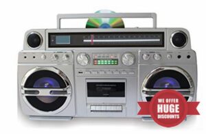 TechPlay Monster-Pro 1980S-Style Boom Box CD Player