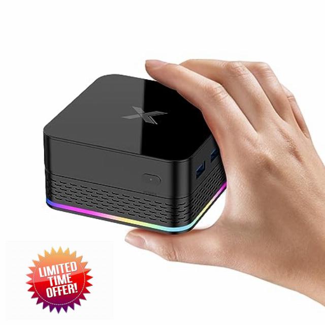 New Mini PC 16GB RAM 512GB ROM M.2 SSD Mini Desktop Computer Built-in Intel Alder Lake -N95(up to 3.4Ghz) 4-Core CPU Micro PC with Dual WiFi Bluetooth 4.2 Gigabit Ethernet HDMI 4K USB 3.1