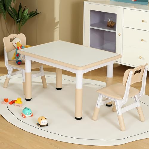 Toddler Table and Chair Set Height Adjustable