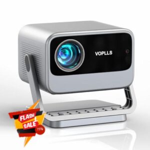[Auto Focus & Keystone] VOPLLS 4K Projector with Wifi and Bluetooth