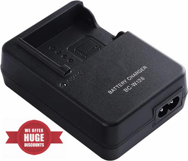 BC-W126 NP-W126 NP-W126S Battery Charger Compatible with Fujifilm: FinePix X-H1 X-PRO3 X-PRO2 X-T3 X-T2 X-T30 X-T20 X-T200 X-E3 X-A5 X-A3 Rechargeable Micro Single Travel Camera Chargers.