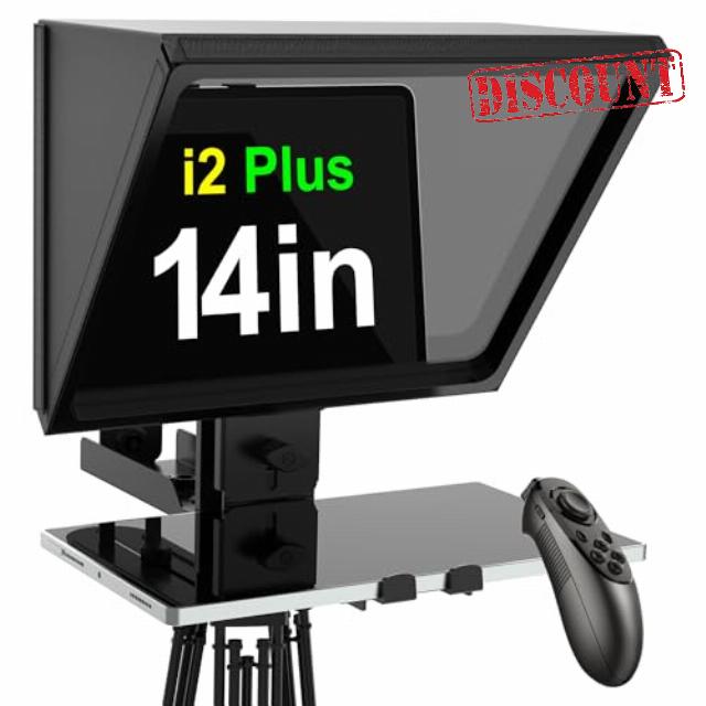 ILOKNZI 14 inch Teleprompter for Camera