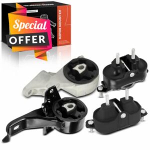 A-Premium Engine Motor Mount and Transmission Mount Kit Compatible with Chevrolet Malibu 2004-2008 & Pontiac G6 2005-2007 & Saturn Aura 2007-2008