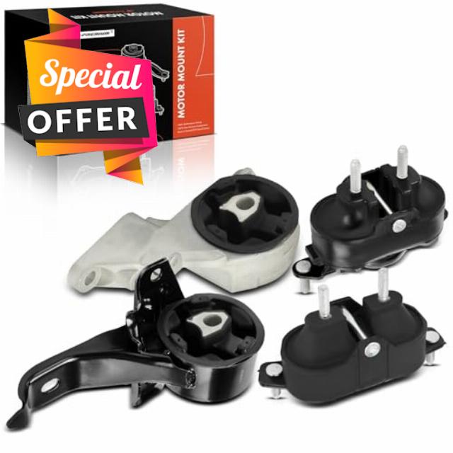 A-Premium Engine Motor Mount and Transmission Mount Kit Compatible with Chevrolet Malibu 2004-2008 & Pontiac G6 2005-2007 & Saturn Aura 2007-2008