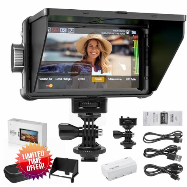 VILTROX DC-550 LITE 5.5'' On Camera Monitor with Battery