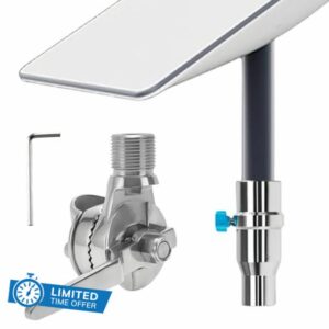 Full Stainless Steel Starlink Mount with Adapter for Yacht Ship RV Marine