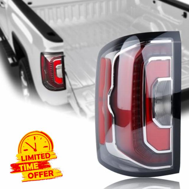 Duolctrams LED Tail Light Rear Lamp Assembly Compatible with 2016-2018 GMC Sierra 1500/GMC Sierra 1500 Denali Left Driver Side 84233587 84365930 GM2800295