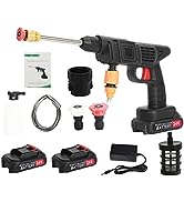 Calager Cordless Pressure Washer,24V 3.5 Mpa Portable High Pressure Washer Cleaner Gun，Jet Washer...