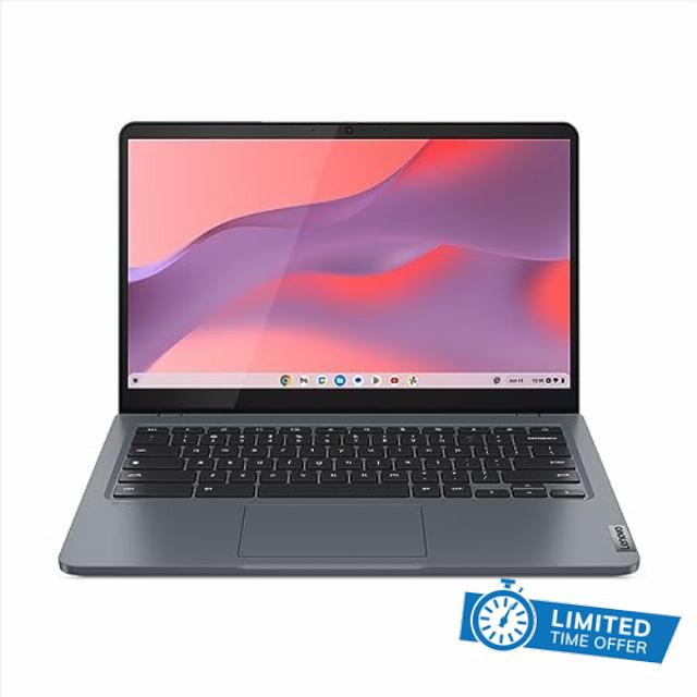 Lenovo IdeaPad Slim 3 Chromebook Plus | 14 Inch Full HD Laptop | Intel Core i3-N305 | 8GB RAM | 256GB SSD| Chrome OS | Storm Grey