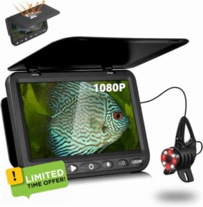 MOOCOR 7'' Underwater Fishing Camera - [HD 1080P] Ice Fishing Camera Underwater w/ 10