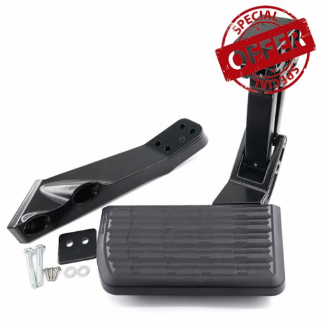 75303-01A Rear Bed Step Retractable Bumper Step for 1999-2016 Ford F-250/F-350/F-450 Super Duty