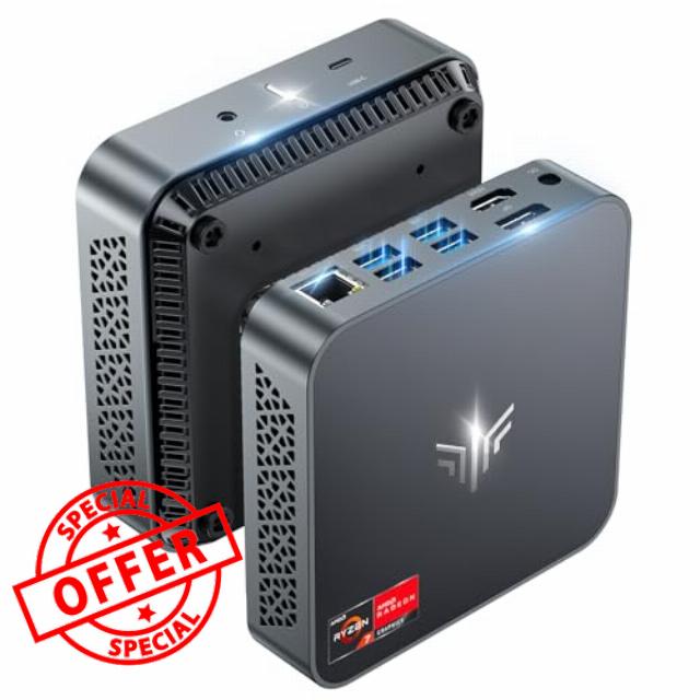 KAMRUI Mini PC Ryzen 7 5700U(8C/16T