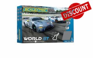 Scalextric App Race Control ARC Air World GT Aston Martin Vantage GT3 vs Porsche 911 GT3 R 1:32 Analog Slot Car Race Track Set C1434T