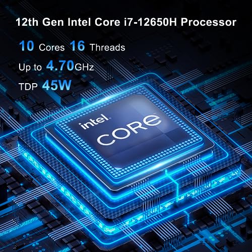 12th Gen Intel i7-12650H NUC12 Mini Computers(10 Cores
