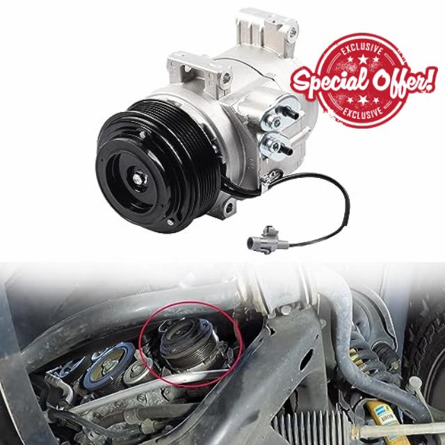 Dasbecan AC Compressor With Clutch Compatible with 2005-2015 Toyota Tacoma 2.7L 4.0L Air Condition Compressor Replaces 1140202 1140036 60-01927NA