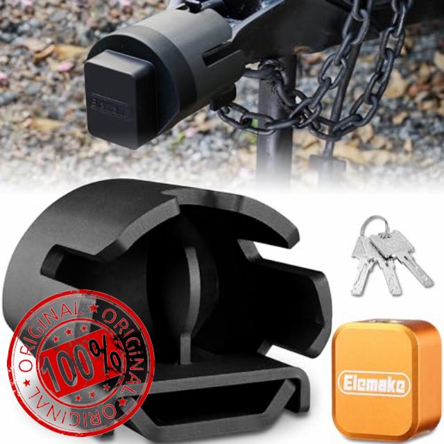Elemake Trailer Lock - Trailer Coupler Lock Heavy Duty Fits 2 5/16" Couplers