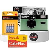 35mm Film Camera Bundle Includes Swiss+Go Novocolor Analogue Film Camera with Kodak ColorPlus 24 ...
