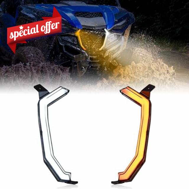 POKIAUTO Turn Signal Fang Lights for Yamaha RMAX 1000 21-23