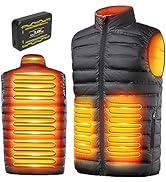 Heated Vest, Gilet for Men Women with Power Pack Included, 7.4V/5V Electric Body Warmer, Jacket W...