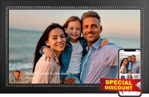 Digital Picture Frame 15.6 Inch Large Digital Photo Frame with 1920 * 1080 IPS Full HD Touchscreen