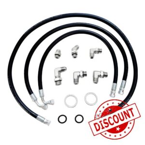 Transmission Cooler Lines Compatible with Duramax Chevy GMC Diesel 6.6L LLY LBZ LMM 2006-2010