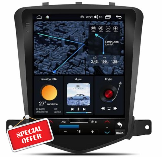 8 Core 5GWiFi 4+32GB Android 11 Car Radio for Chevrolet Chevy Cruze 2009-2015 with Carplay/Android Auto