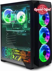 AQVIN ZForce Gaming Desktop Computer Tower - Intel Core i7 Upto 4.60Ghz