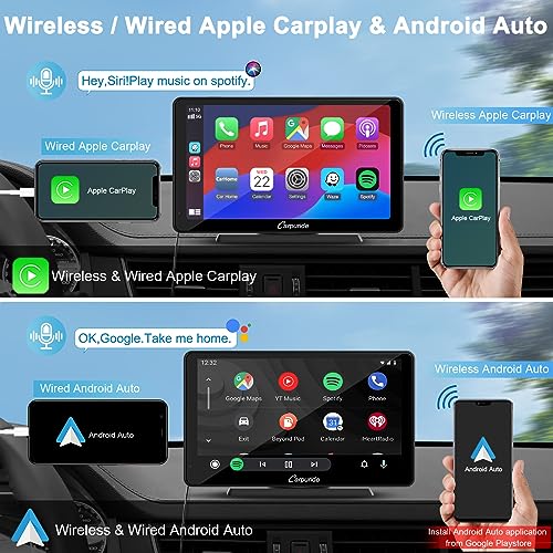 Portable 7 Inch HD Touchscreen Car Radio with AirPlay Mirror Link