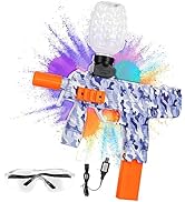 Dhapy Gel Blaster, Electric M416 Gel Blaster with 30000 Rounds, Scope and Goggles, Outdoor Shooti...