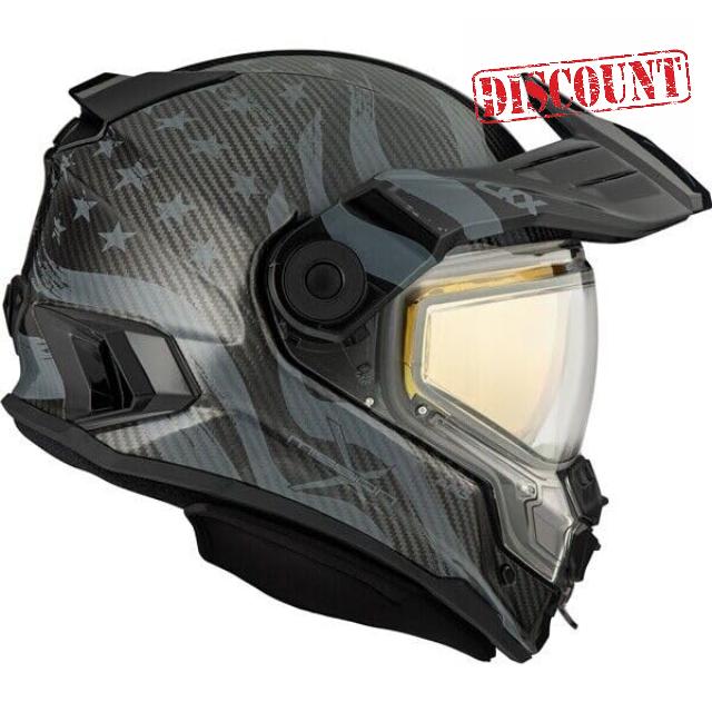 CKX Mission Patriot LE Carbon Fiber Helmet - Photochromic Electric Shield