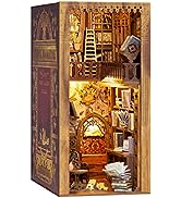 CUTEBEE DIY Book Nook Dollhouse Kit with Dust Proof -DIY Miniature Dolls House Kit with Furniture...