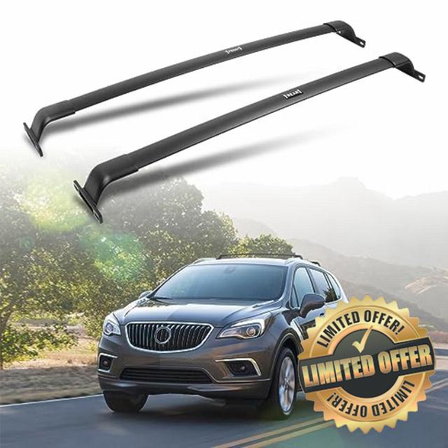 AUXPACBO 220 LBS Roof Rack Cross Bars Fit for Buick Envision 2016 2017 2018 2019 2020 Black Crossbars Luggage Carrier Bars