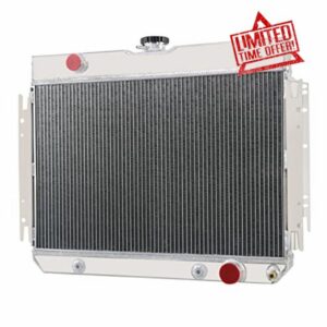 Rubivel Aluminum 3 Row Radiator Compatible with 1963-1968 1964 1965 1966 1967 Chevy Bel Air El Camino Impala Biscayne Chevelle V8