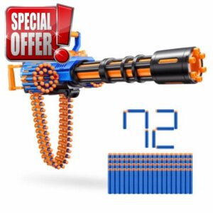 Zuru XSHOT Insanity Motorised Gatling Blaster with Tripod Stand Includes 72 Darts