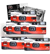 Disposable Cameras Multipack - Bundle with 3 X Swiss+Pro Disposable Camera Single-Use Film Camera...