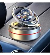 Fiorky Car Air Freshener Solar Energy, Car Solar Rotating Perfume Floating Planet Car Aromatherap...