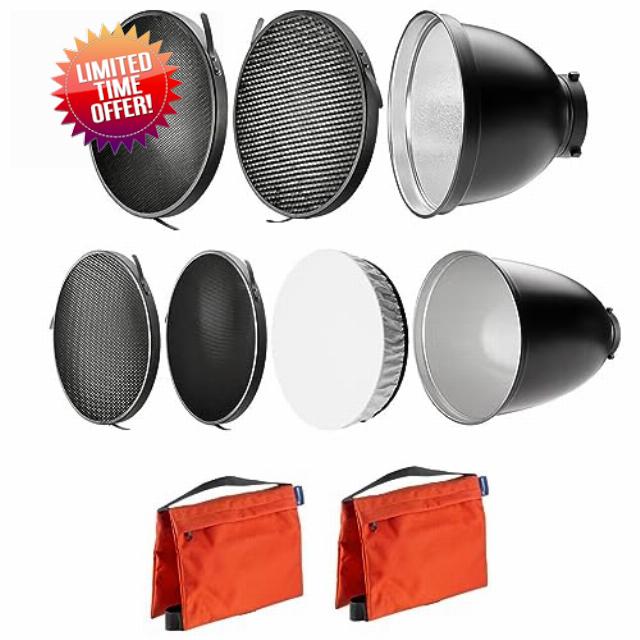 Westcott 70-Degree Wide Reflector with Honeycomb Grids